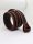 Baggom Gürtel aus Büffelleder, Braun, beigefarbene Naht, 4 cm breit 12030BB ohne Schnalle